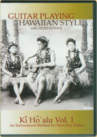DVD Ozzie Kotani Hawaiian Slack Key Instructional DVD
